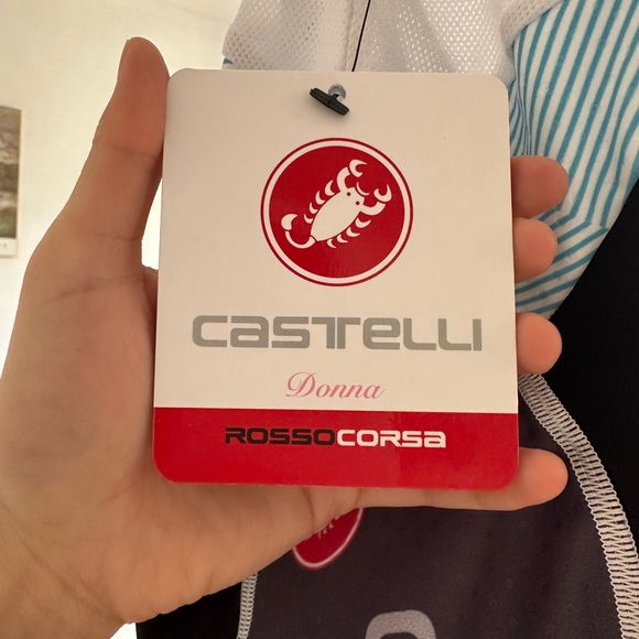 NWT Castelli XS Women’s Bib Shorts Rosso Corsa - Picture 4 of 9